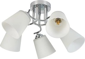 Przysufitowy żyrandol PAFOS 5xE27/15W/230V, chrom błyszczący