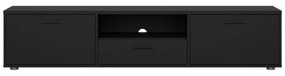 Czarna szafka pod TV 177x38 cm Media – Tvilum