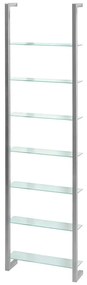 Metalowa półka w kolorze srebra 46 cm Cubic – Spinder Design