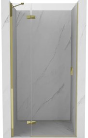 Mexen Mist-H drzwi prysznicowe uchylne lewe 120 cm, transparent, złote - 8A5-120-000-50-00-L