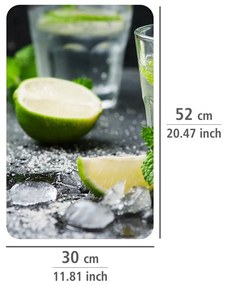 Szklane płyty ochronne MOJITO na kuchenkę – 2 sztuki, WENKO