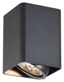 Designerski reflektor natynkowy czarny GU10 70 mm obrotowy i uchylny - Vox