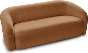 Pomarańczowa sofa z materiału bouclé 193 cm Elina – Bobochic Paris