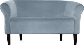 Sofa Milo tkanina Welur : Kolor nogi - Venge, Kolor tkaniny - VELVET - BL06, Typ tkaniny - Velvet, Wysokość nogi - 20 cm