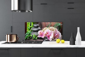 Dekor Szklany do Kuchni Orchidea w Klimacie Zen