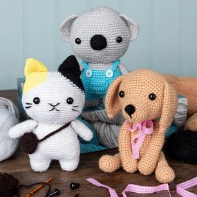 Zestaw kreatywny DIY Crochet Puppy – Rex London