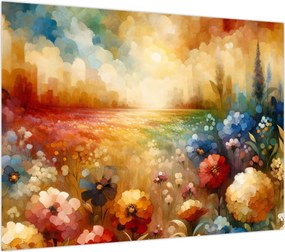 Obraz - Kolorowa łąka (70x50 cm)