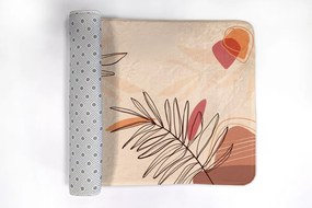 Dywanik łazienkowy antypoślizgowy Dywanik łazienkowy antypoślizgowy Liście Geometryczny