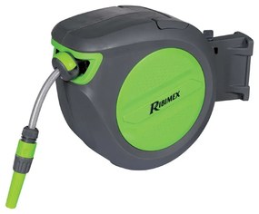 Wąż ogrodowy PCV zwijany 20 m RIBIMEX, automatyczny zwijacz