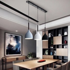 Lampa sufitowa loftowa metalowa wisząca AT31-3SZ-MIX