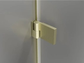 Mexen Lunar-B drzwi prysznicowe uchylne prawe 70 cm, transparent, złote szczotkowane - 832-070-000-55-00-P