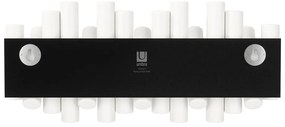 Biały wieszak ścienny z litego drewna sosnowego Picket – Umbra