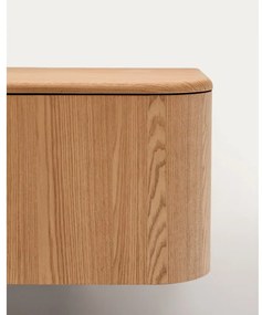 Wisząca szafka pod umywalkę w dekorze jesionu w naturalnym kolorze 90x35 cm Salaya – Kave Home