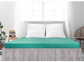 4Home prześcieradło jersey Ideal zielony turkus, 100 x 200 cm, 100 x 200 cm