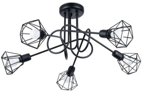 Żyrandol ARTEMIS 5S czarny SOLLUX  LIGHTING