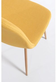 Zestaw 2 żółtych krzeseł Bonami Essentials Lissy