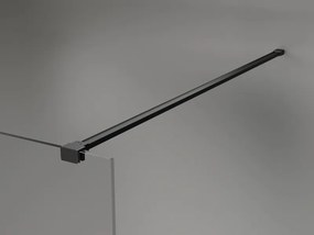 Mexen Kioto-X ścianka prysznicowa Walk-in 150 x 200 cm, transparent 10 mm, czarna - 800-150-101-70-00-X