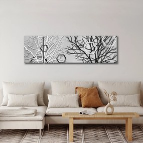 Abstrakcyjny obraz z drzewami (170x50 cm)