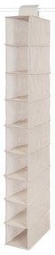 Wiszący tekstylny organizer do szafy Nancy – Compactor