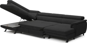 Narożnik RAVEN XL wolnostojący z funkcją spania tkanina Artico 37439 Antracytowy WERSAL