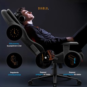 Fotel gamingowy Diablo X.One Prime, Normal Size, Burned Black