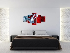 Obraz abstrakcyjnych plam (125x70 cm)