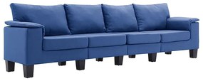 Czteroosobowa ekskluzywna niebieska sofa - Ekilore 4Q