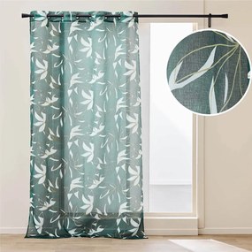 Zielona firanka z woalu 140x280 cm Elsa – douceur d'intérieur