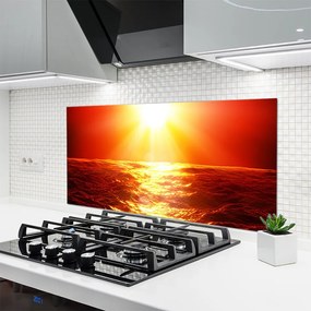 Panel nad blat kuchenny Złoty Zachód nad Morską Falą