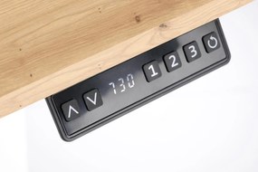 Biurko B53 białe/dąb artisan z regulacją wysokości HALMAR