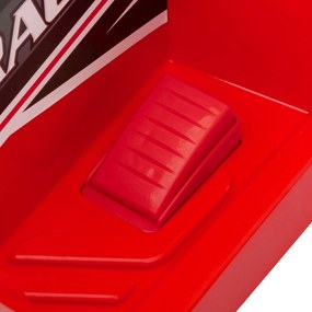 HOMCOM Elektryczny Quad dla Dzieci z Przyczepką, 2,5 km/h, do 50 Minut Jazdy, dla Dzieci 1,5-3 Lata, do 25 kg, Czerwony