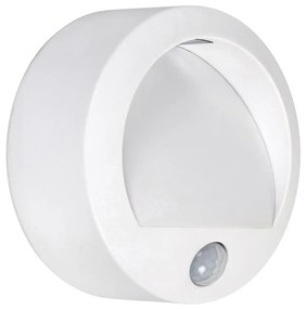 Rabalux 7980 - LED Kinkiet zewnętrzny z czujnikiem AMARILLO LED/1,5W/3xAA IP44 biały