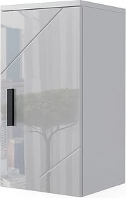 szafka łazienkowa biały wysoki połysk 30x24x59 irma