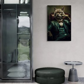 Obraz zwierzęcy gangsterski kocur