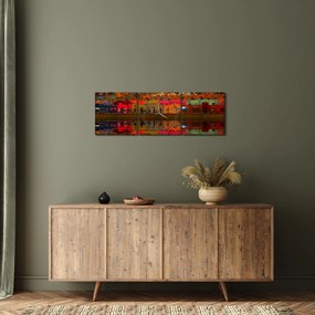 Obraz - Miejsce do letniego pływania (z zegarem) (90x30 cm)