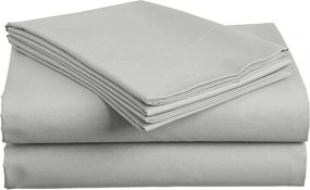 PrzytulneMieszkanie.pl Prześcieradło BASIC jasnoszare 200x220 cm