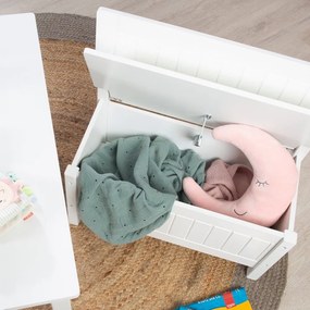 Biała ławka dziecięca – Roba