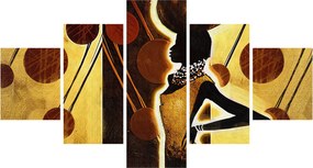 Obraz artystycznego malarstwa starożytnego (125x70 cm)