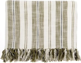 Zielony bawełniany koc 150x200 cm Indira – Tiseco Home Studio