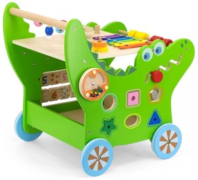 Viga drewniany pchacz edukacyjny krokodylek 12w1
