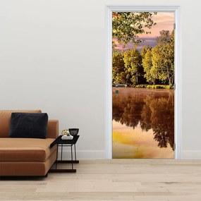 Fototapeta na drzwi - Za rzeką (95x205cm)