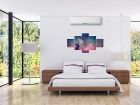 Obraz - Nieziemskie nocne niebo (125x70 cm)
