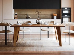 Stół ARIS 138 x 80 cm do kuchni, salonu, jadalni Dąb Craft