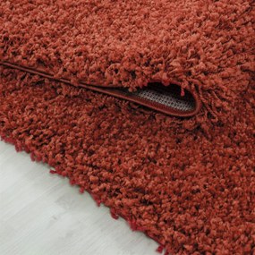Dywan shaggy jednokolorowy ceglany 240 cm x 340 cm