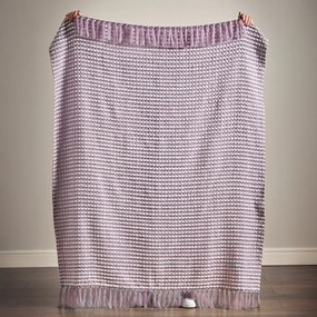 Lawendowy koc 125x150 cm Stab Stitch – Catherine Lansfield