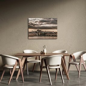 Obraz - pochmurna Praga (70x50 cm)