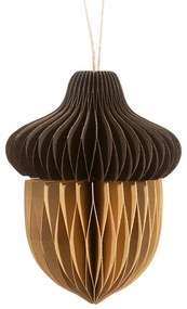 Papierowa ozdoba świąteczna wykonana ręcznie 10 cm Honeycomb Acorn – Sass &amp; Belle