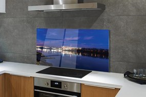 Panel Szklany Most i Stadion Narodowy Nocą