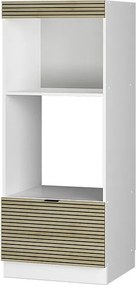 Szafka do mikrofalówki panel dębowy 60x58.1x153.6 fame-line