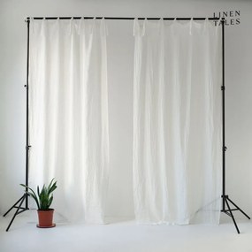 Biała lniana firanka 130x200 cm White – Linen Tales